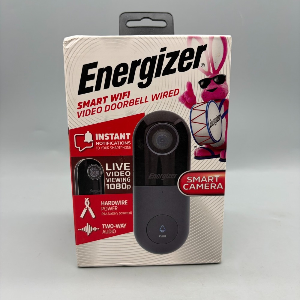 Energizer Smart WiFi Video Doorbell Wired - Sealed
